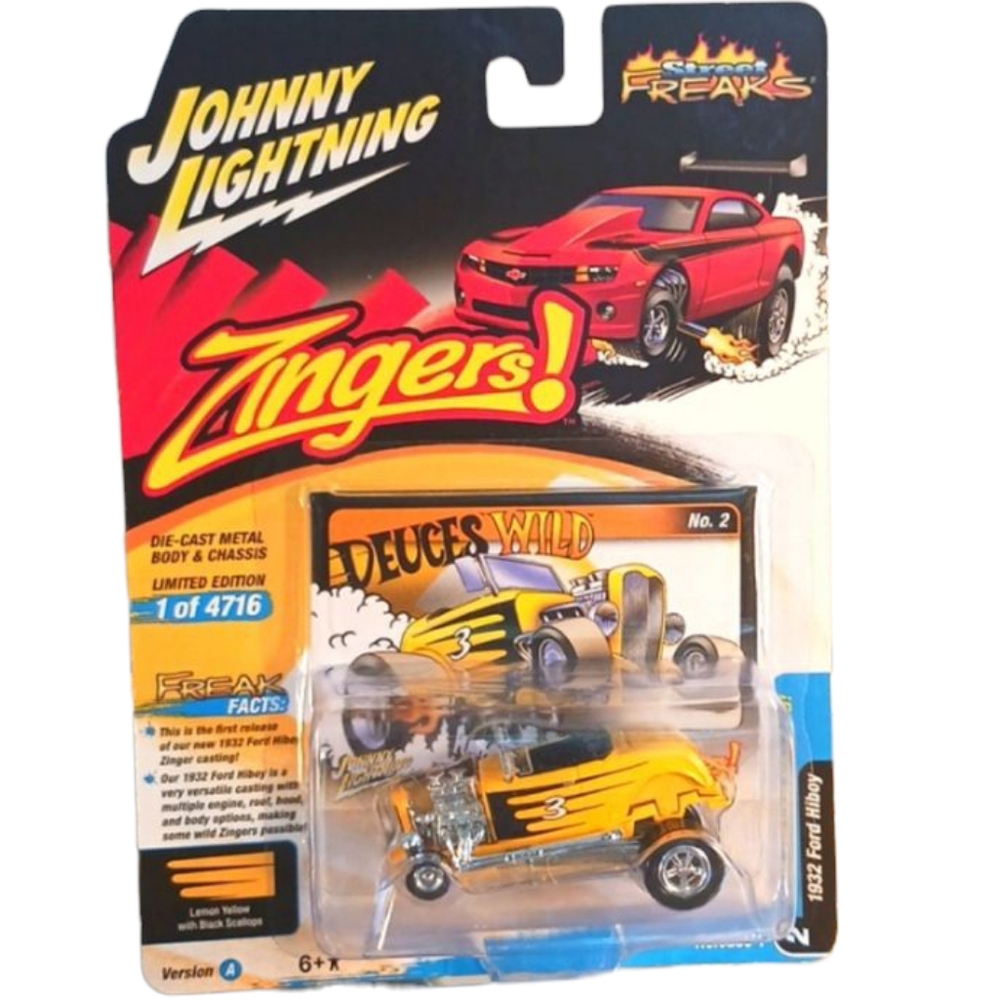 JOHNNY LIGHTNING Zingers-Street FREAKS, 1:64, Yellow.